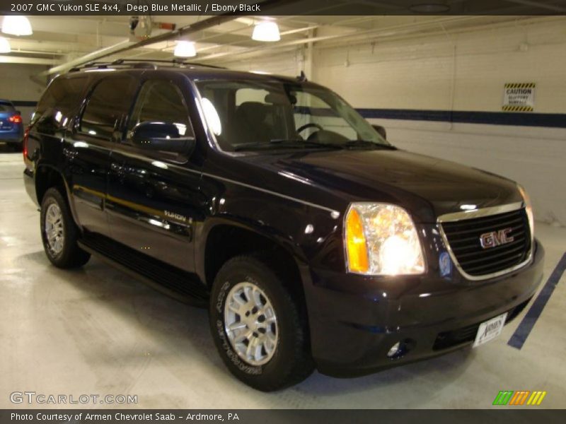 Deep Blue Metallic / Ebony Black 2007 GMC Yukon SLE 4x4