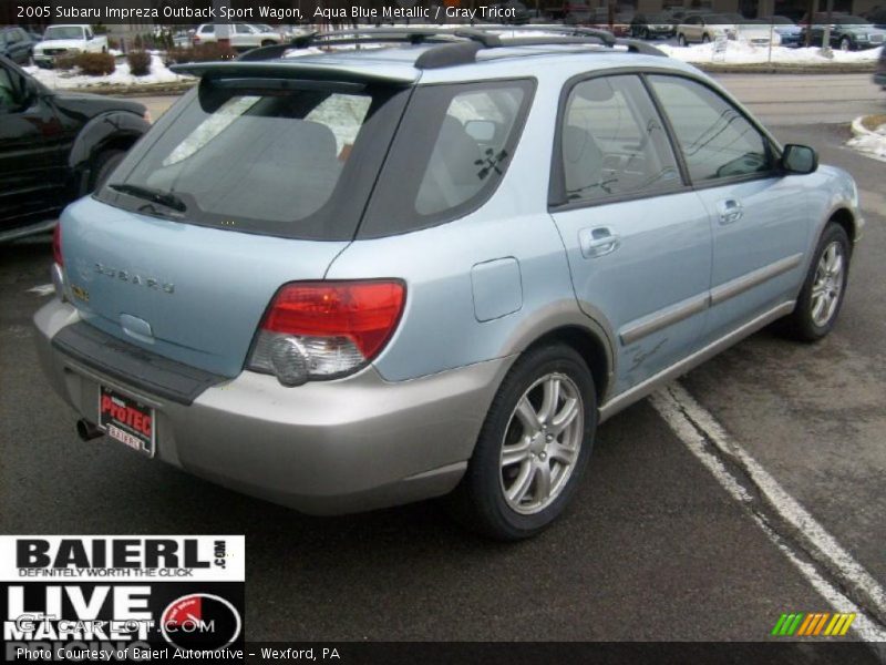 Aqua Blue Metallic / Gray Tricot 2005 Subaru Impreza Outback Sport Wagon