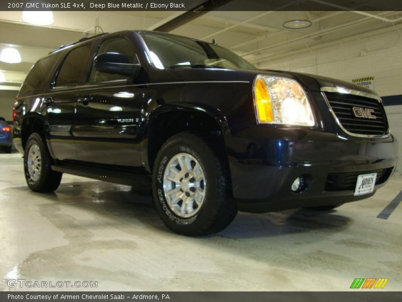 Deep Blue Metallic / Ebony Black 2007 GMC Yukon SLE 4x4