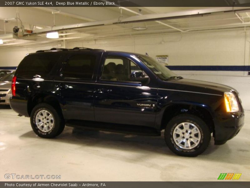 Deep Blue Metallic / Ebony Black 2007 GMC Yukon SLE 4x4