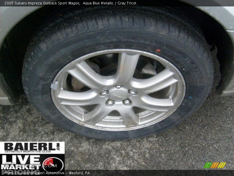 Aqua Blue Metallic / Gray Tricot 2005 Subaru Impreza Outback Sport Wagon