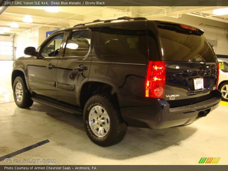 Deep Blue Metallic / Ebony Black 2007 GMC Yukon SLE 4x4