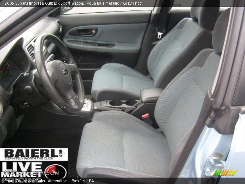 Aqua Blue Metallic / Gray Tricot 2005 Subaru Impreza Outback Sport Wagon