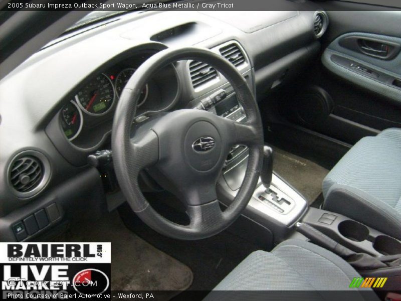 Aqua Blue Metallic / Gray Tricot 2005 Subaru Impreza Outback Sport Wagon