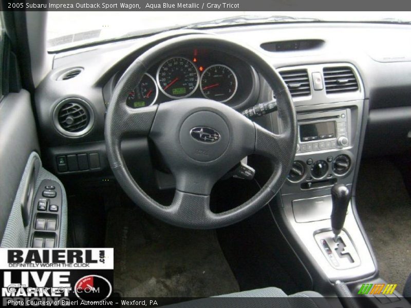 Aqua Blue Metallic / Gray Tricot 2005 Subaru Impreza Outback Sport Wagon