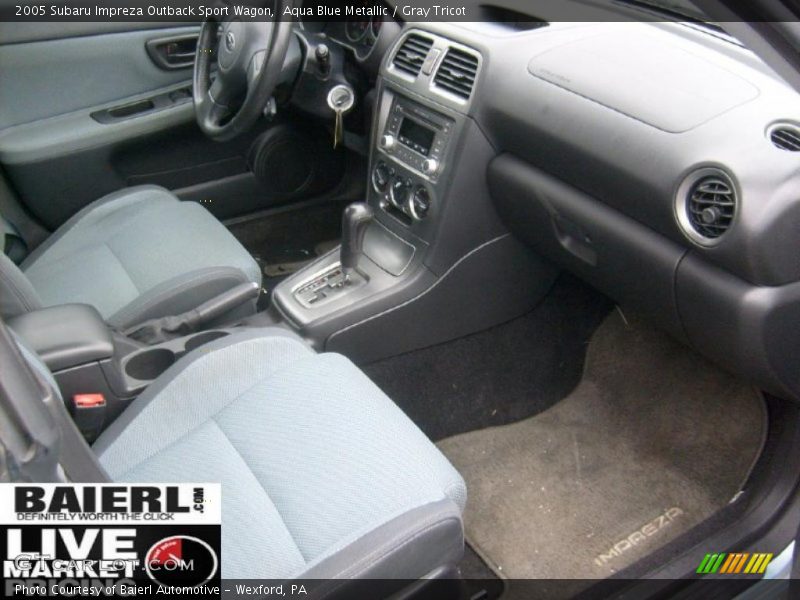 Aqua Blue Metallic / Gray Tricot 2005 Subaru Impreza Outback Sport Wagon