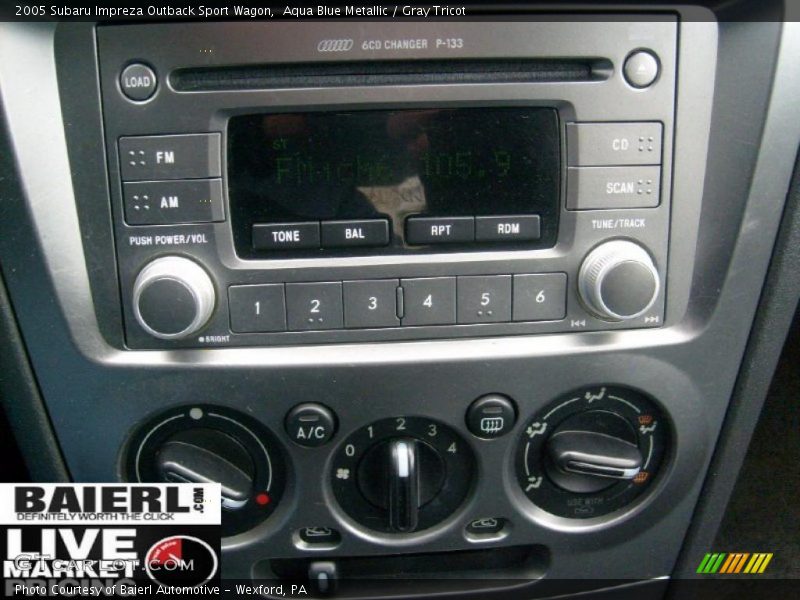Aqua Blue Metallic / Gray Tricot 2005 Subaru Impreza Outback Sport Wagon