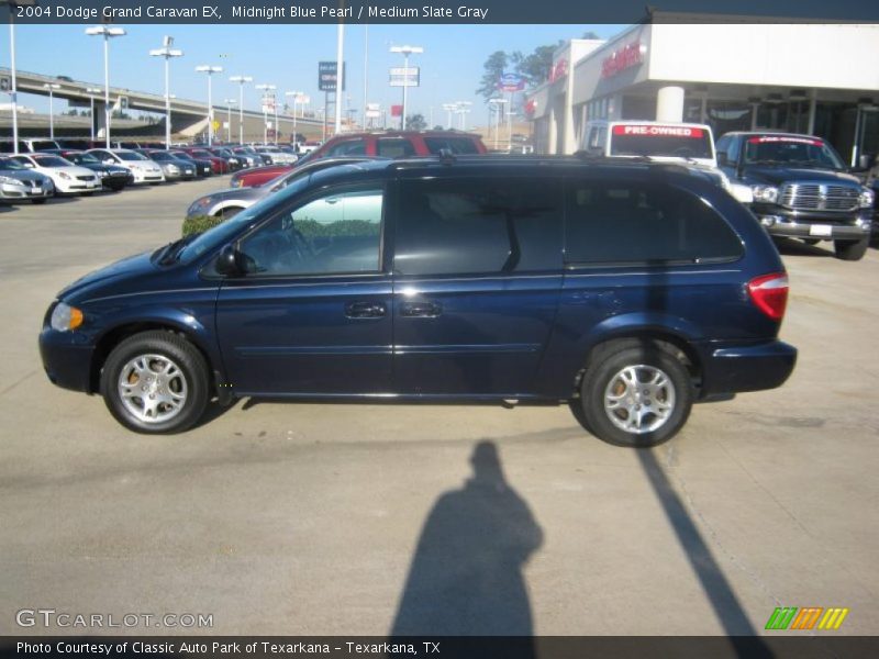 Midnight Blue Pearl / Medium Slate Gray 2004 Dodge Grand Caravan EX