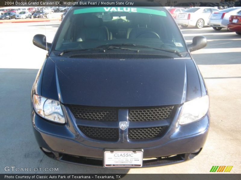 Midnight Blue Pearl / Medium Slate Gray 2004 Dodge Grand Caravan EX