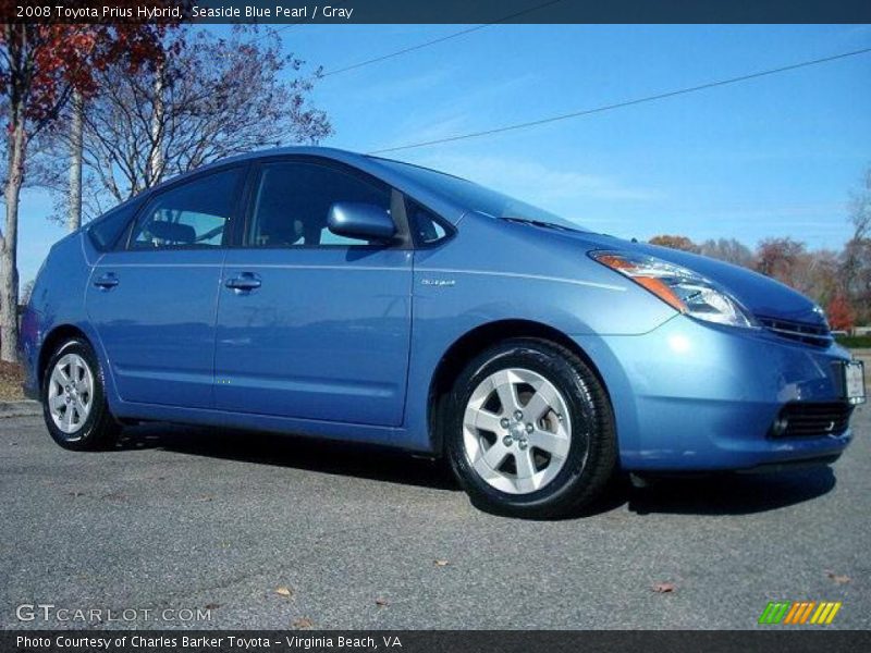 Seaside Blue Pearl / Gray 2008 Toyota Prius Hybrid