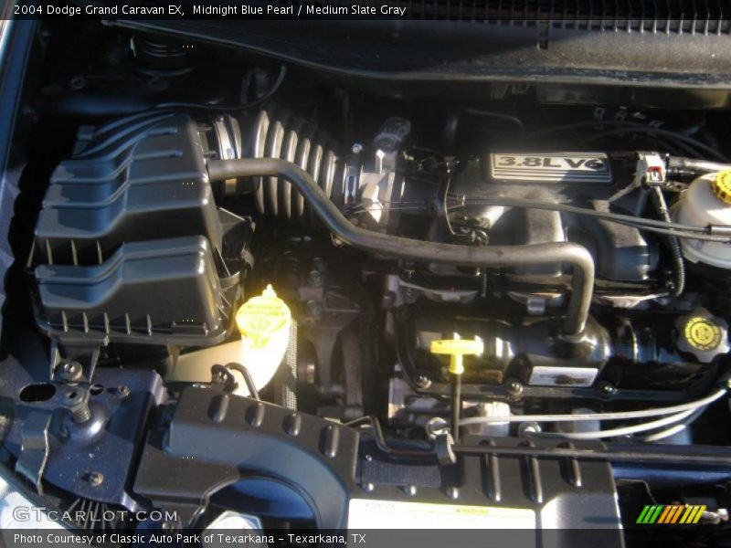 Midnight Blue Pearl / Medium Slate Gray 2004 Dodge Grand Caravan EX