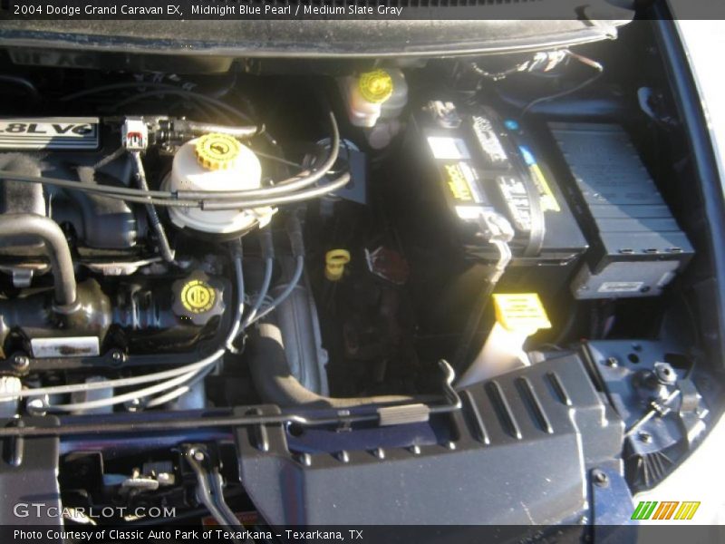 Midnight Blue Pearl / Medium Slate Gray 2004 Dodge Grand Caravan EX