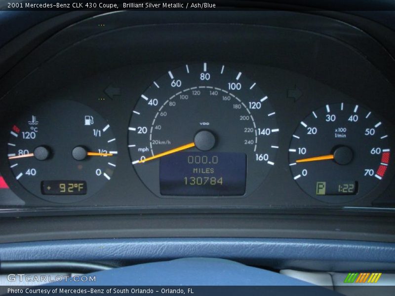  2001 CLK 430 Coupe 430 Coupe Gauges