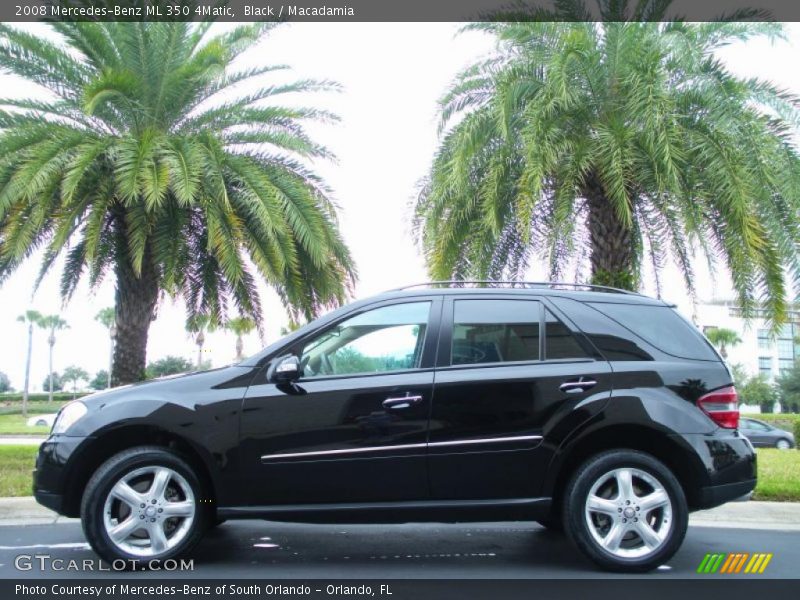 Black / Macadamia 2008 Mercedes-Benz ML 350 4Matic