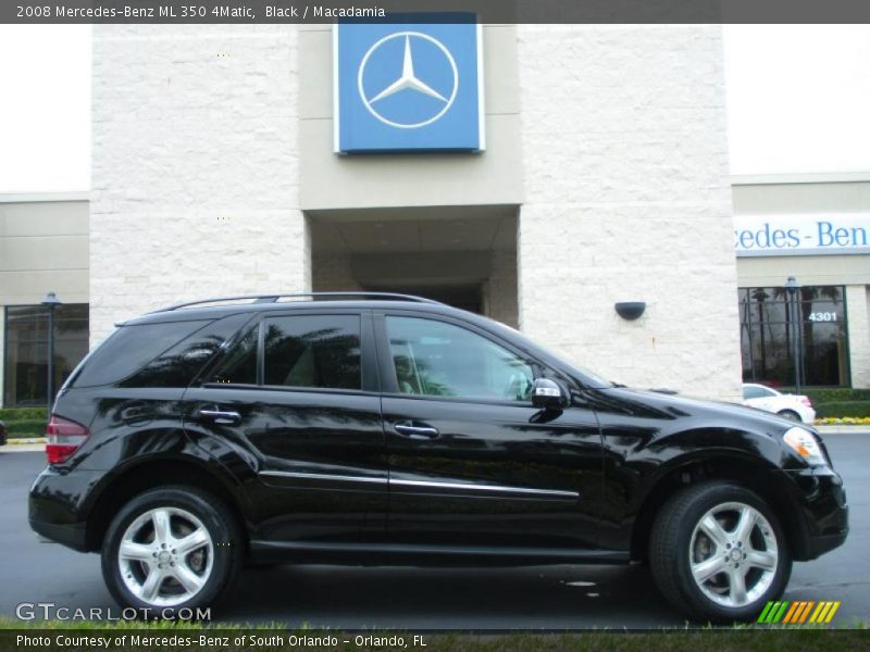 Black / Macadamia 2008 Mercedes-Benz ML 350 4Matic