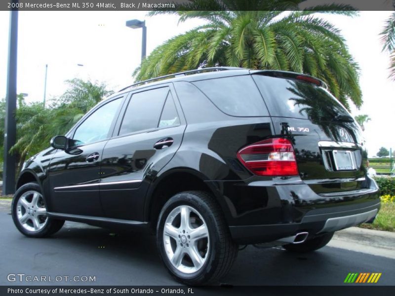 Black / Macadamia 2008 Mercedes-Benz ML 350 4Matic