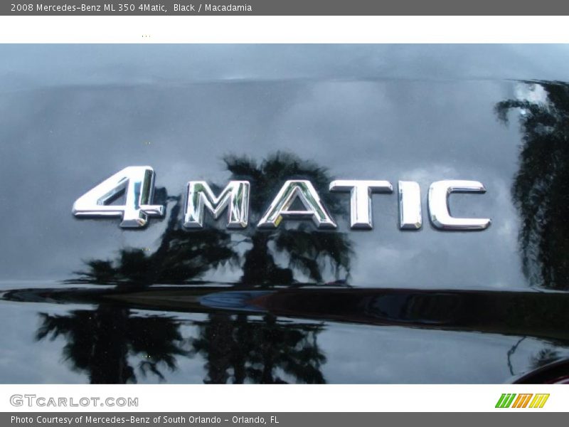 Black / Macadamia 2008 Mercedes-Benz ML 350 4Matic