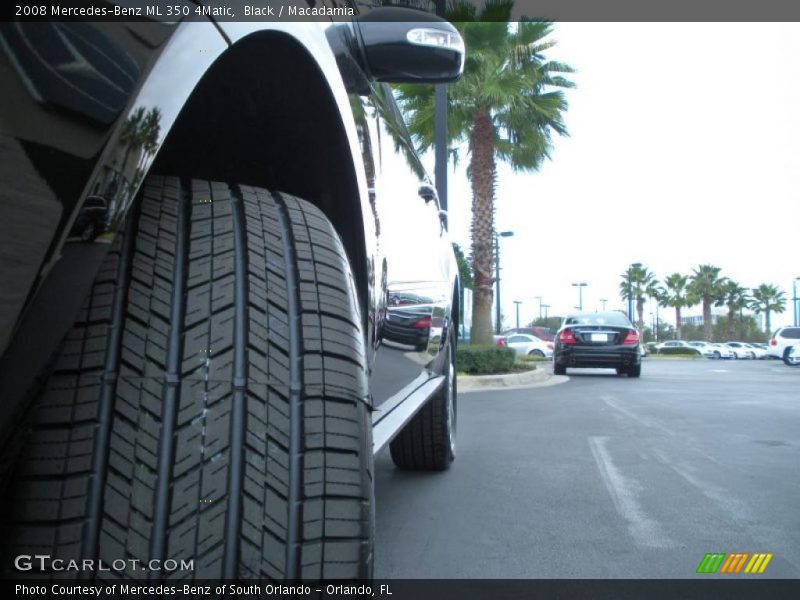 Black / Macadamia 2008 Mercedes-Benz ML 350 4Matic