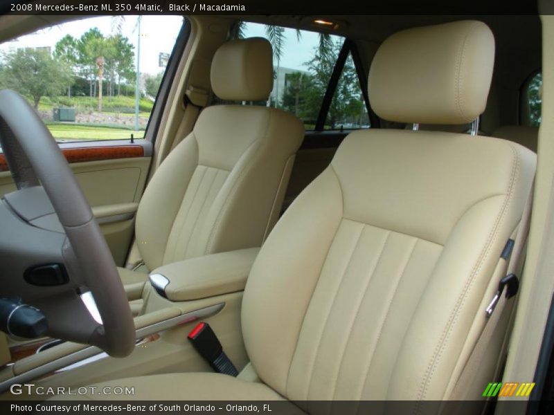 Black / Macadamia 2008 Mercedes-Benz ML 350 4Matic