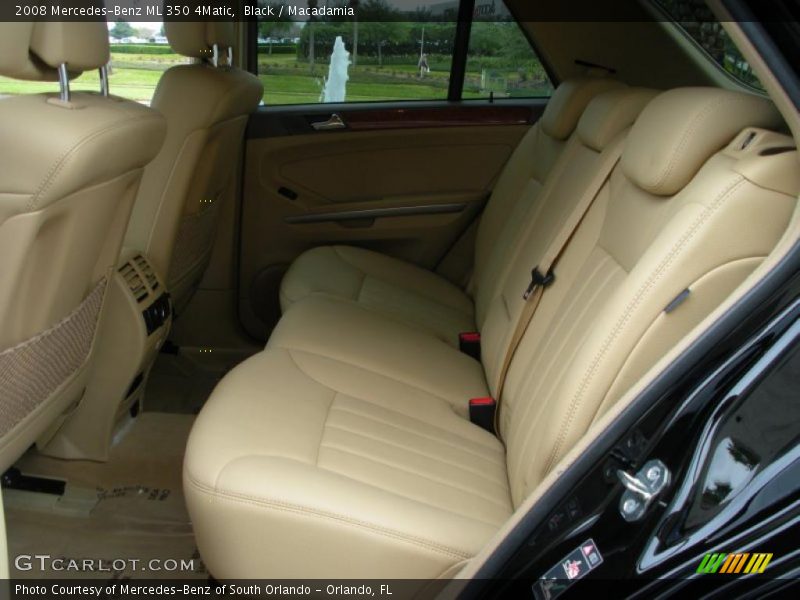 Black / Macadamia 2008 Mercedes-Benz ML 350 4Matic