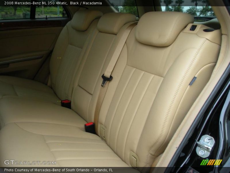 Black / Macadamia 2008 Mercedes-Benz ML 350 4Matic