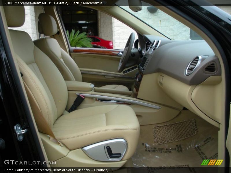 Black / Macadamia 2008 Mercedes-Benz ML 350 4Matic