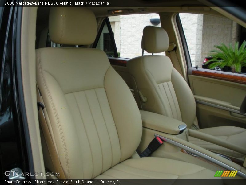 Black / Macadamia 2008 Mercedes-Benz ML 350 4Matic