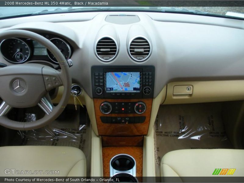 Black / Macadamia 2008 Mercedes-Benz ML 350 4Matic