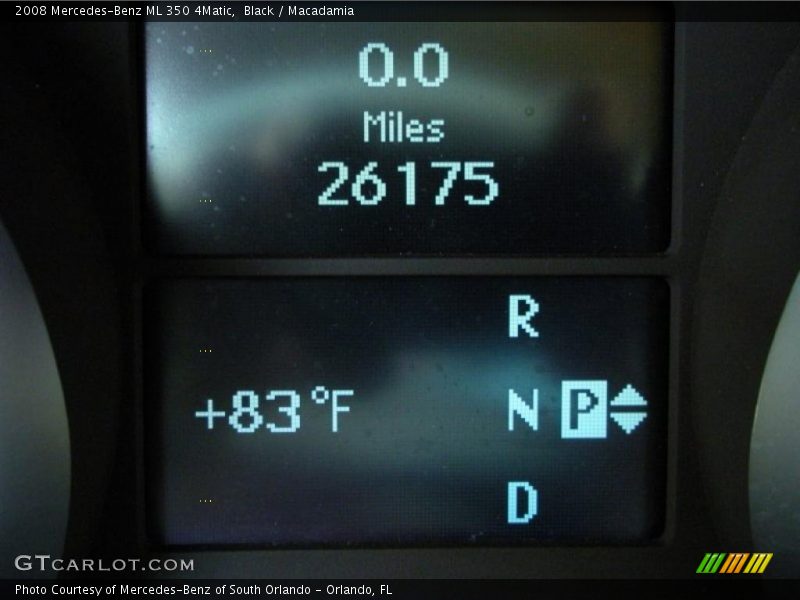 Black / Macadamia 2008 Mercedes-Benz ML 350 4Matic