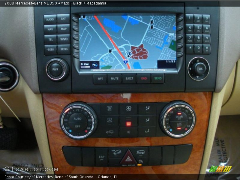 Black / Macadamia 2008 Mercedes-Benz ML 350 4Matic
