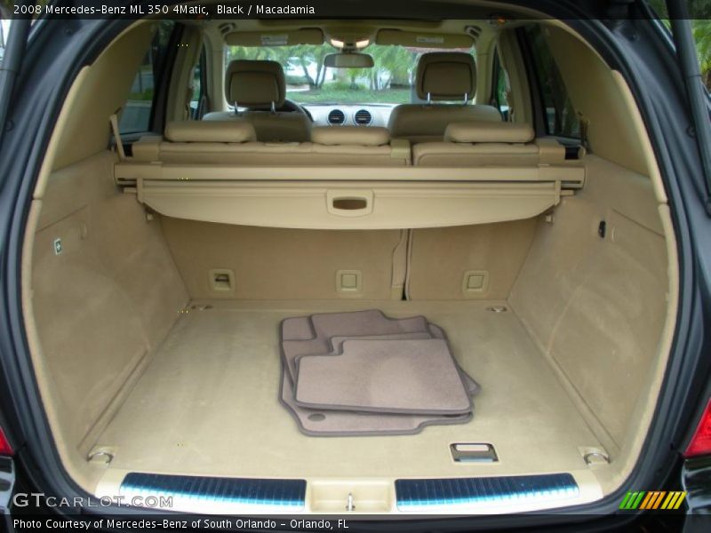 Black / Macadamia 2008 Mercedes-Benz ML 350 4Matic