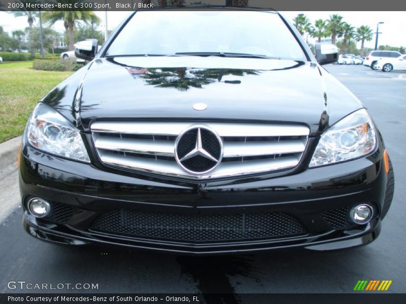 Black / Black 2009 Mercedes-Benz C 300 Sport