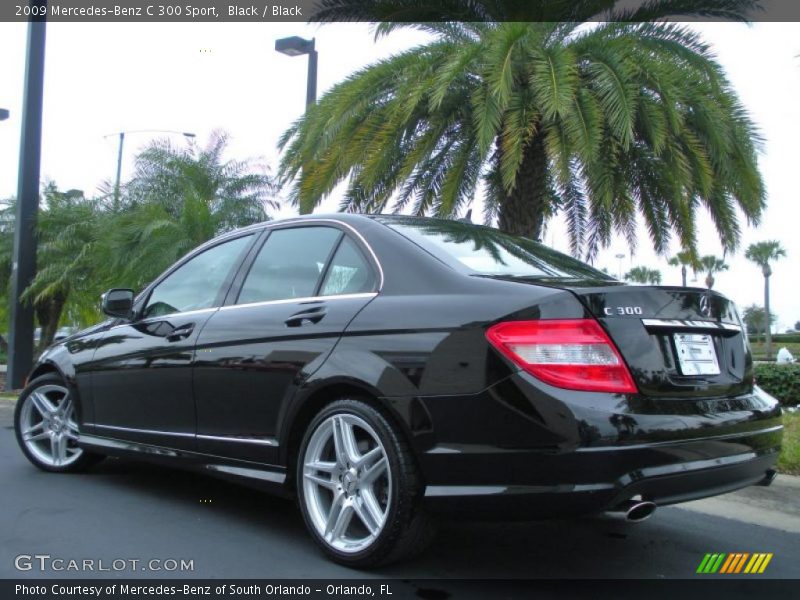 Black / Black 2009 Mercedes-Benz C 300 Sport