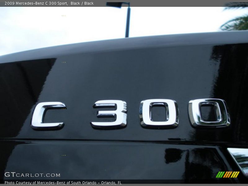 Black / Black 2009 Mercedes-Benz C 300 Sport
