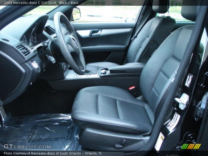 Black / Black 2009 Mercedes-Benz C 300 Sport