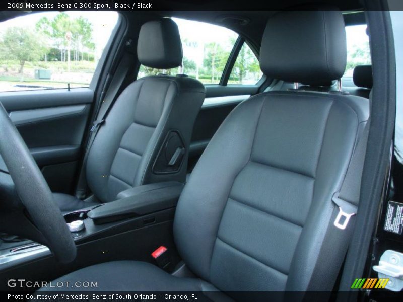 Black / Black 2009 Mercedes-Benz C 300 Sport