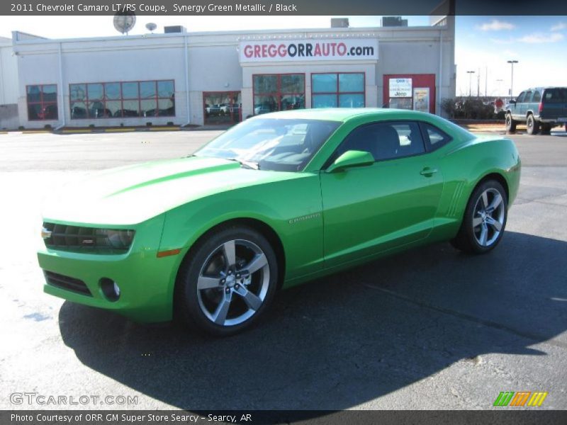 Synergy Green Metallic / Black 2011 Chevrolet Camaro LT/RS Coupe
