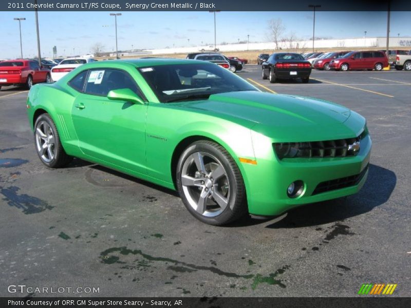 Synergy Green Metallic / Black 2011 Chevrolet Camaro LT/RS Coupe