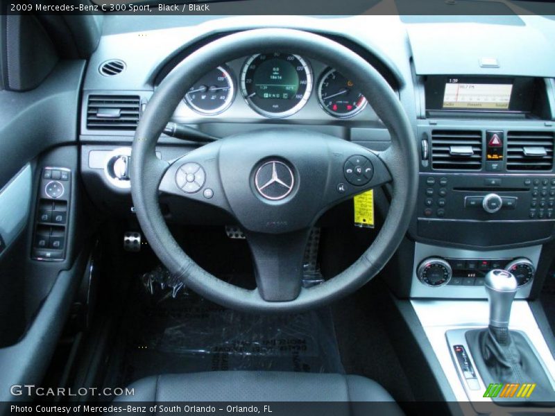 Black / Black 2009 Mercedes-Benz C 300 Sport