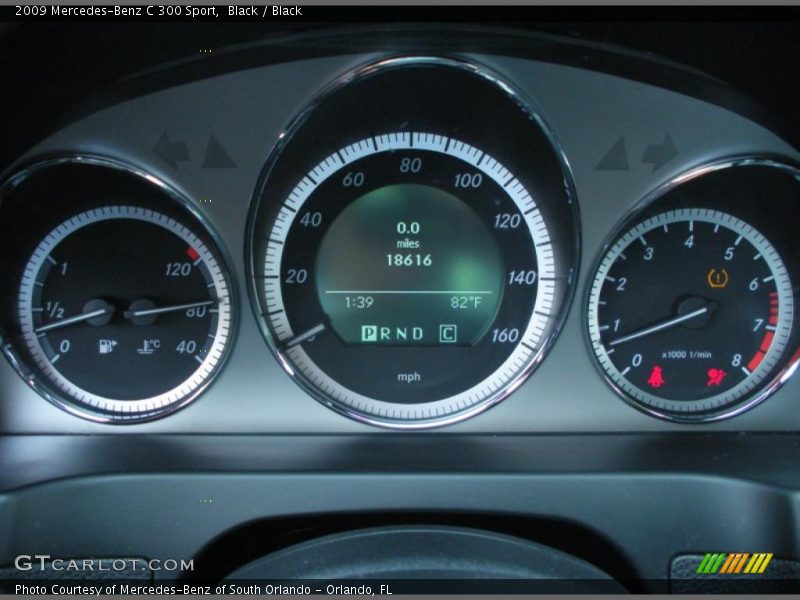 Black / Black 2009 Mercedes-Benz C 300 Sport