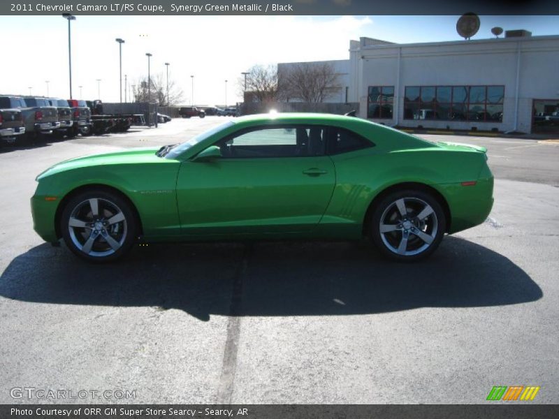 Synergy Green Metallic / Black 2011 Chevrolet Camaro LT/RS Coupe