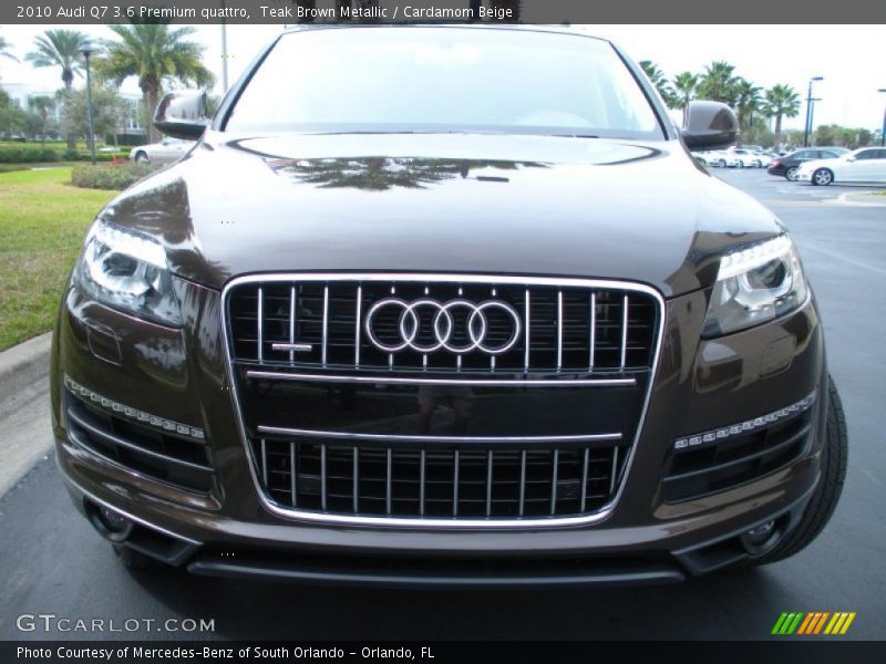 Teak Brown Metallic / Cardamom Beige 2010 Audi Q7 3.6 Premium quattro