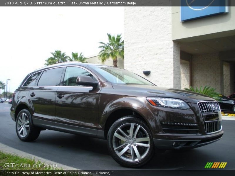 Teak Brown Metallic / Cardamom Beige 2010 Audi Q7 3.6 Premium quattro