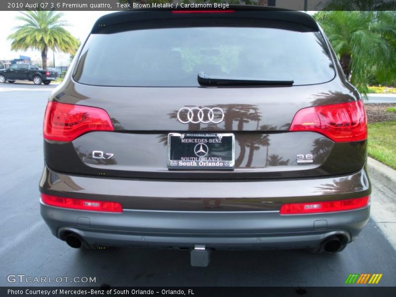 Teak Brown Metallic / Cardamom Beige 2010 Audi Q7 3.6 Premium quattro