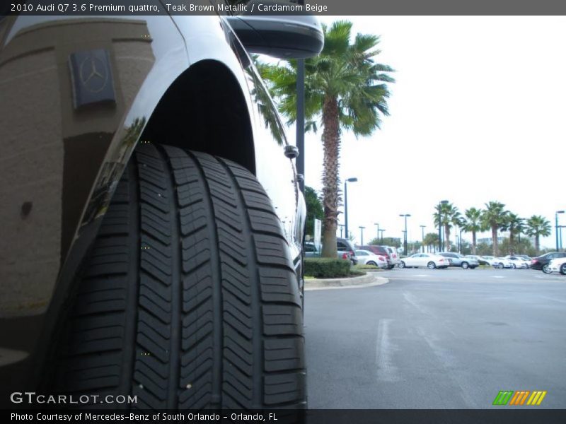 Teak Brown Metallic / Cardamom Beige 2010 Audi Q7 3.6 Premium quattro