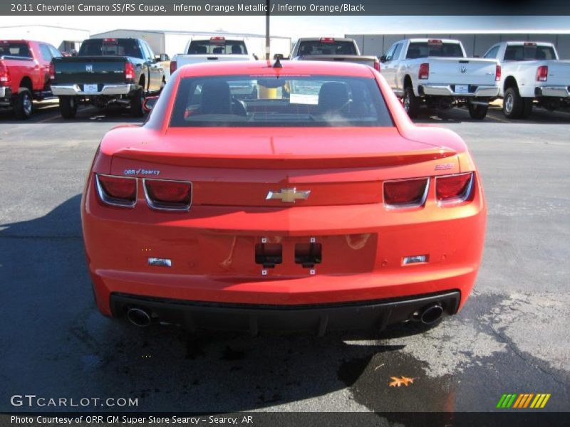 Inferno Orange Metallic / Inferno Orange/Black 2011 Chevrolet Camaro SS/RS Coupe