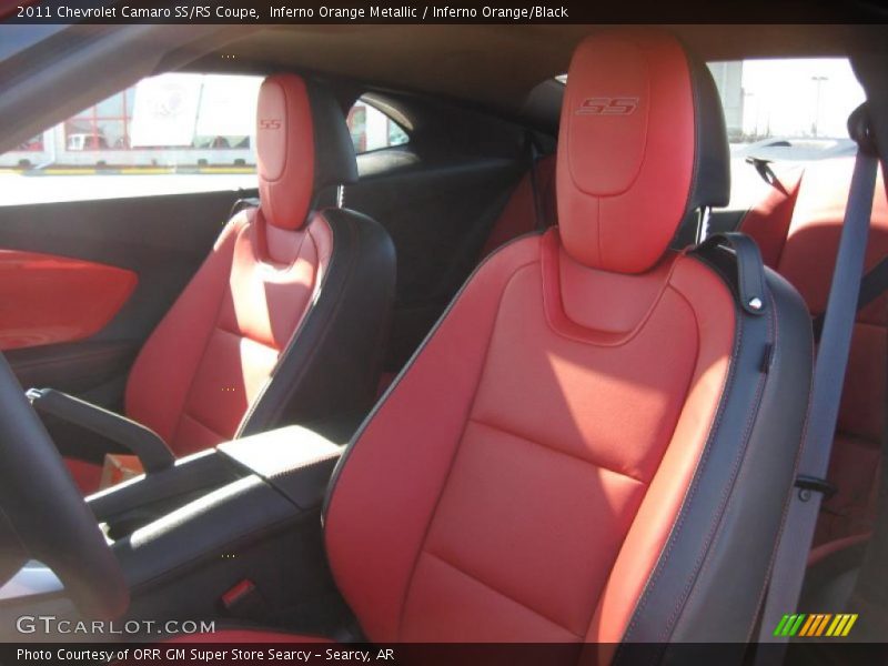 Inferno Orange Metallic / Inferno Orange/Black 2011 Chevrolet Camaro SS/RS Coupe