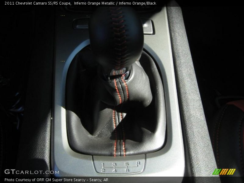 Inferno Orange Metallic / Inferno Orange/Black 2011 Chevrolet Camaro SS/RS Coupe