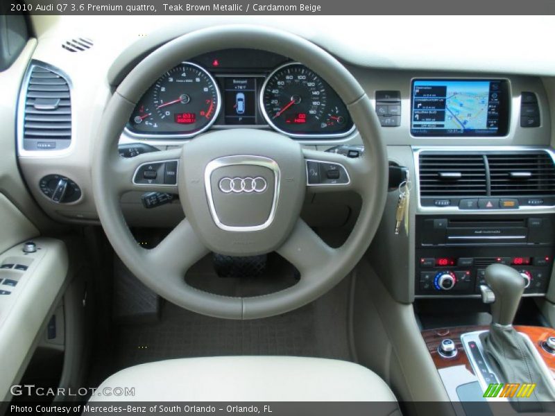 Teak Brown Metallic / Cardamom Beige 2010 Audi Q7 3.6 Premium quattro