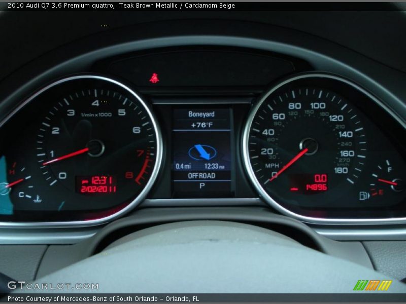  2010 Q7 3.6 Premium quattro 3.6 Premium quattro Gauges